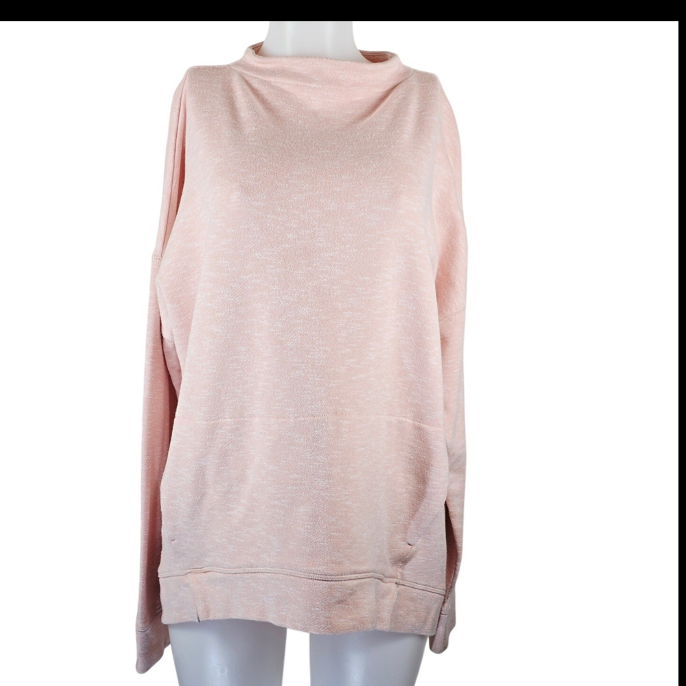 Duluth Trading Co Active Wear Heathered Pink Sweatshirt Women's XL